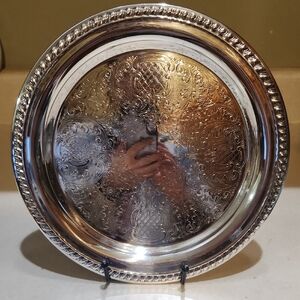 Sheridan Elegant Silver-Plated Decorative 10 Inch Platter Vintage